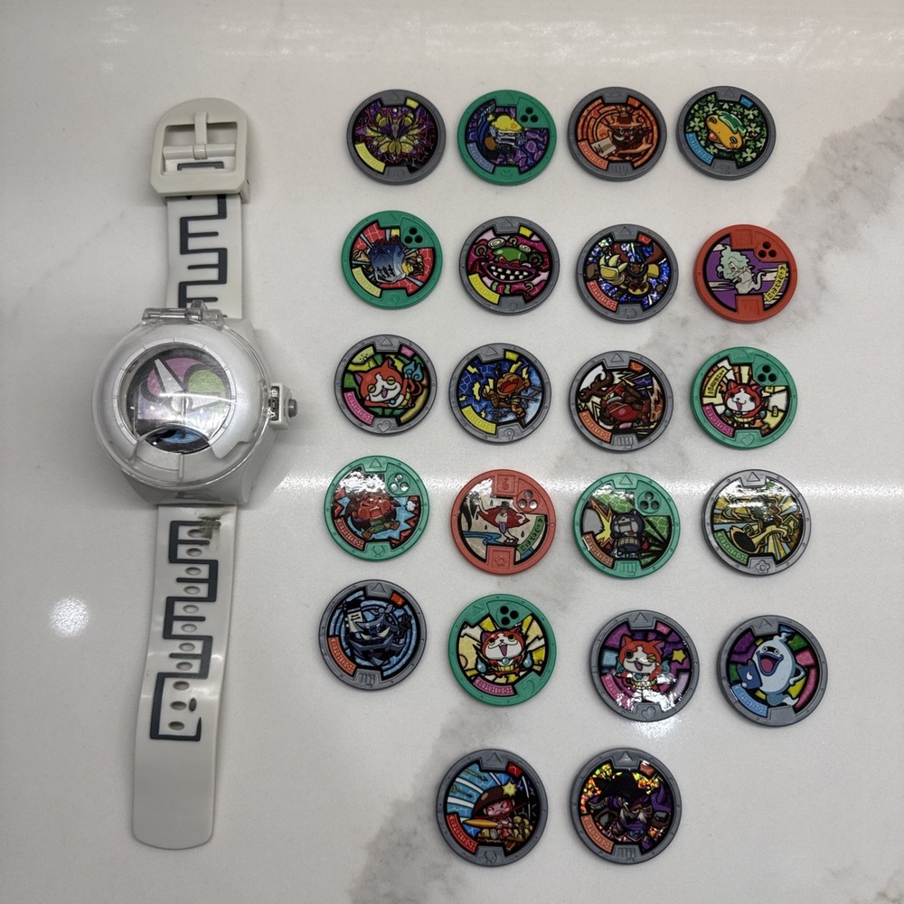 2015 Hasbro Yo-Kai Watch Season 1 Tested 22 Medals Jibanyan Whisper Komasan